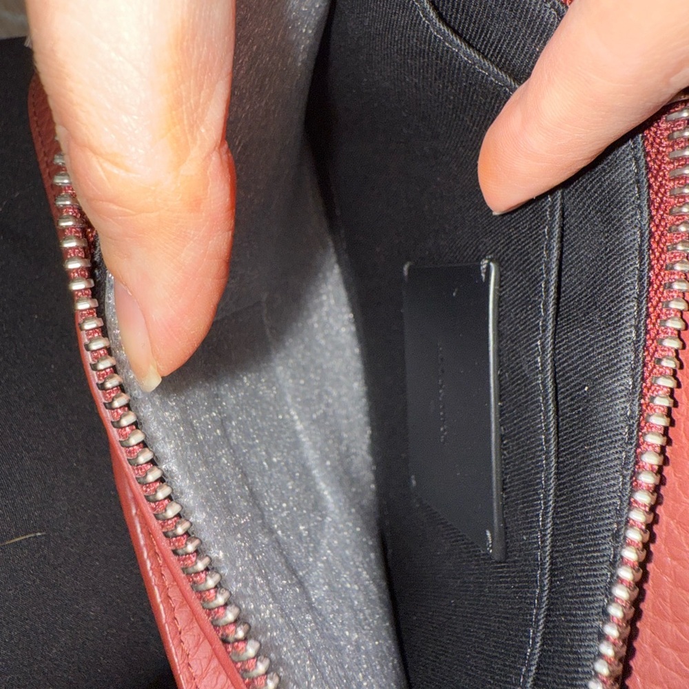 NWOT All Saints Women's Burgundy Crossbody Bag - Picture 12 of 15